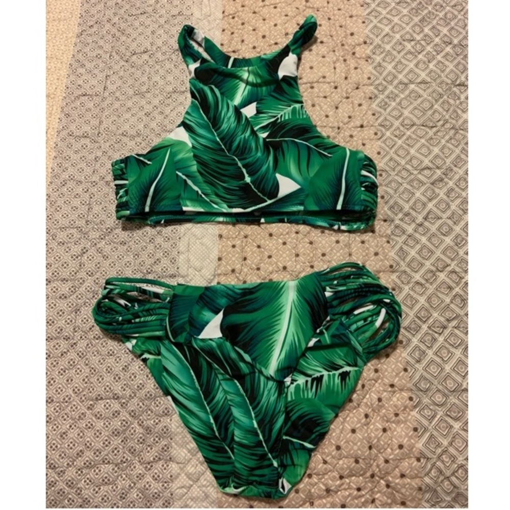 Green Palm Tree Cupshe Bikini